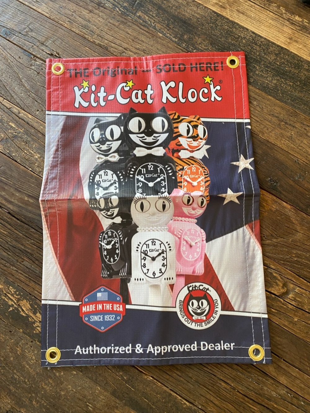 Kit-Cat Klock dealer Banner - Multicolor